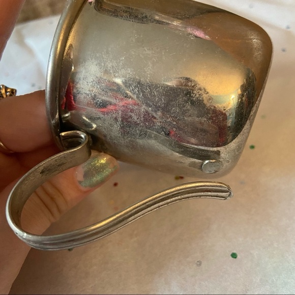 Silver baby mug cup teddy bear design present holiday special occasion gift - Picture 4 of 7